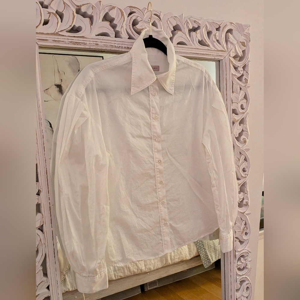NWOT Banana republic Verona Baloon-sleeve Shirt - XS